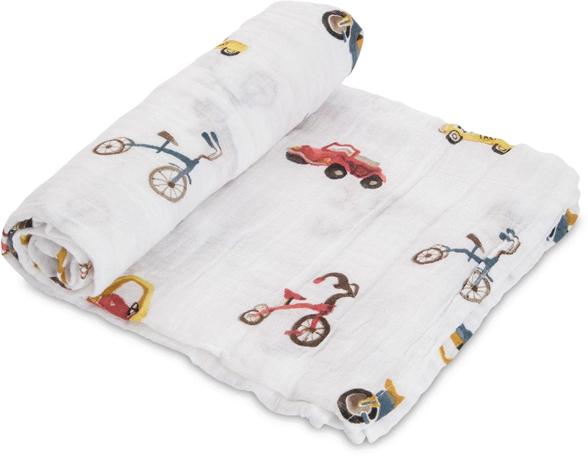 Little Unicorn + The Boss Baby Cotton Muslin Swaddle - Transportation - UB0165DW