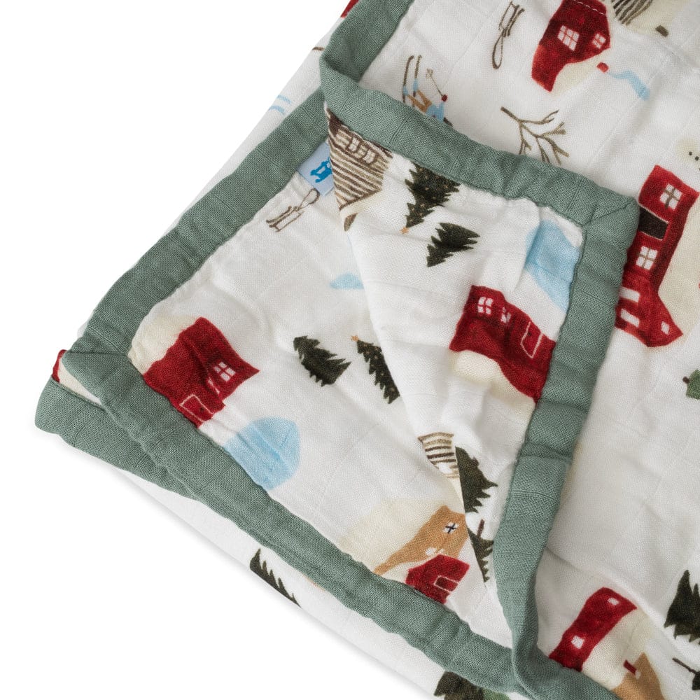 Little Unicorn Deluxe Muslin Quilt - Winter Village - UB0618