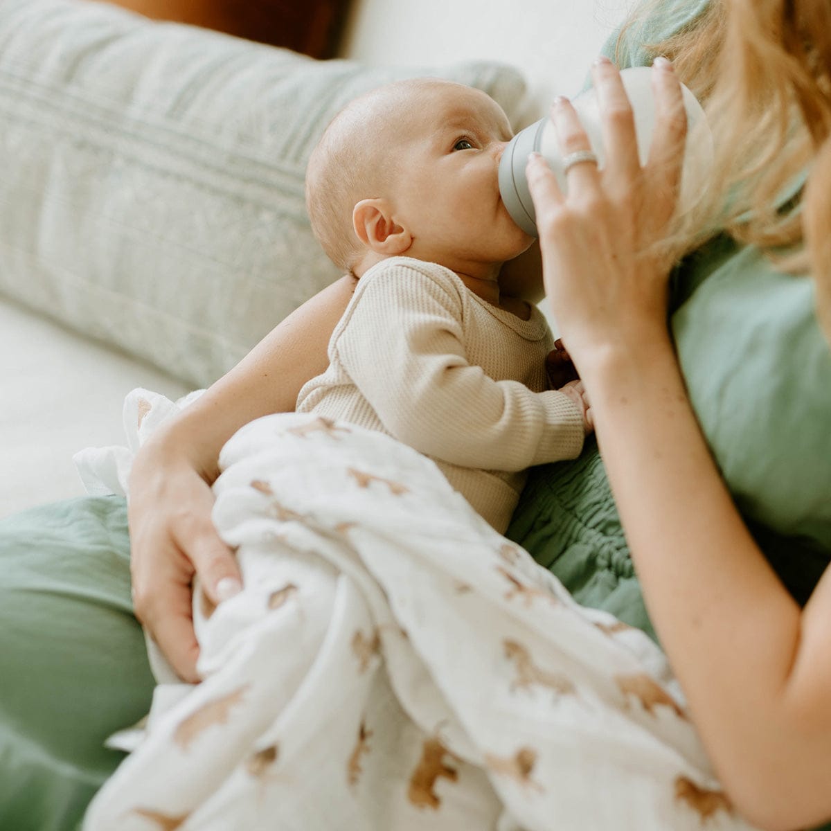 Little Unicorn Organic Cotton Muslin Swaddle Blanket - Animal Crackers - UB2603