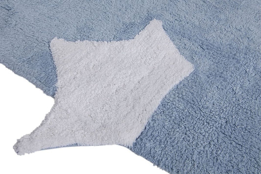 Lorena Canals Boats Rug - Blue (4' x 5' 3") - C-BAR-2