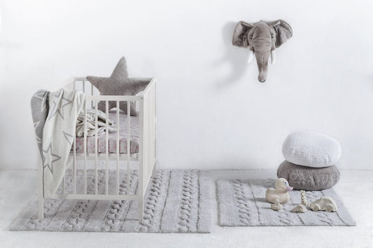 Lorena Canals Braids Rug - Pearl Grey (2' 6" x 4') - C-TR-PG-S