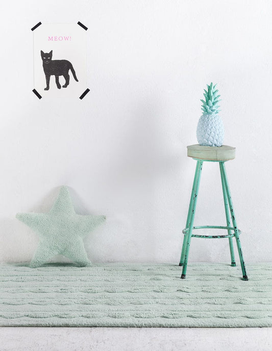 Lorena Canals Braids Rug - Soft Mint (4' x 5' 3")