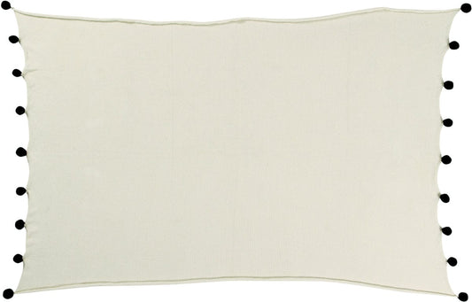 Lorena Canals Bubbly Blanket - Natural/Black (4' x 6') - BLC-NAT-BLACK