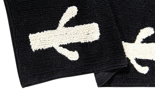 Lorena Canals Cactus Stamp Runner (2' 6" x 7' 6") - C-BW-CACTUS-P