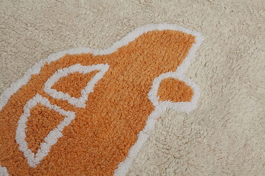 Lorena Canals Cars Rug - Beige/Multi (4' x 5' 3") - C-COCH-M