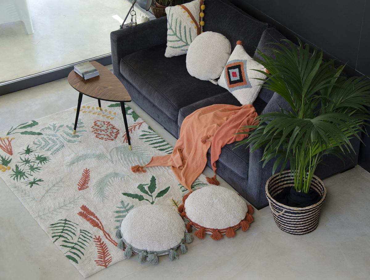 Lorena Canals Circle Cushion - Terracota (1' 7'')