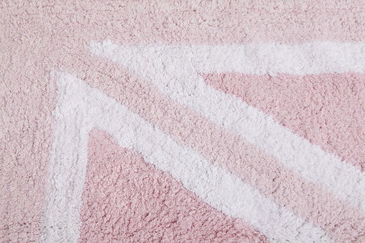 Lorena Canals Flag Rug, UK - Baby Pink (4' x 5' 3") - C-FEB-1