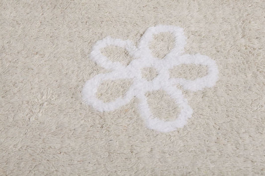 Lorena Canals Flowers Rug - Beige (4' x 5' 3") - C-FL-8