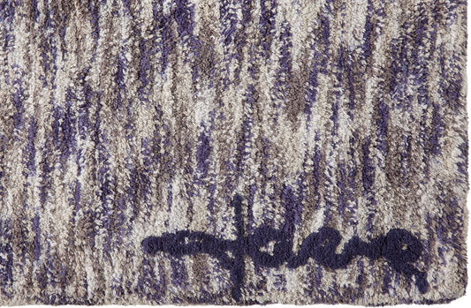 Lorena Canals Mix Rug, Arian - Linen/Navy (3' x 5' 3") - C-MIX-S-ARIAN