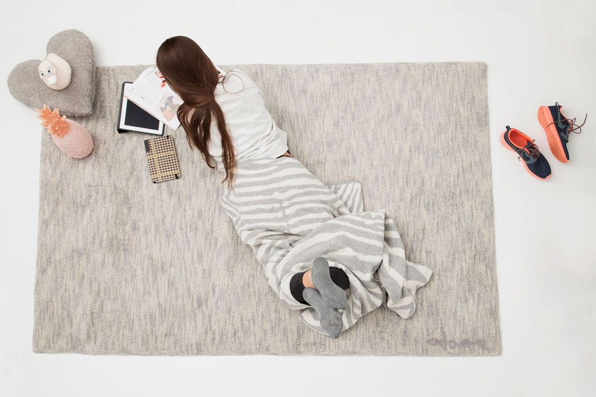 Lorena Canals Mix Rug, Ramlal - Stone Grey (3' x 5' 3") - C-MIX-S-RAMLAL