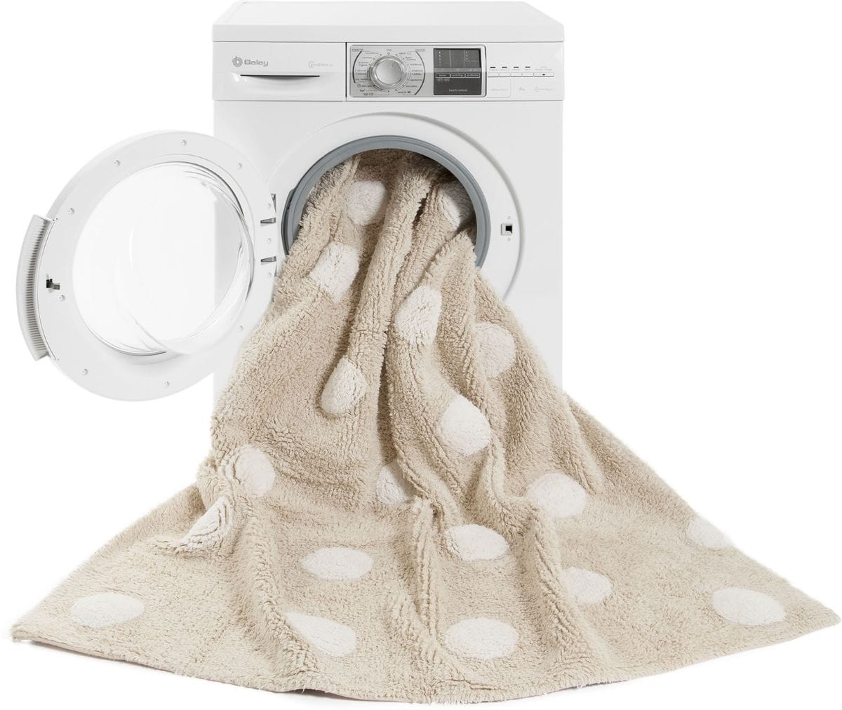 Lorena Canals Polka Dots Rug - Beige (4' x 5' 3") - C-00088