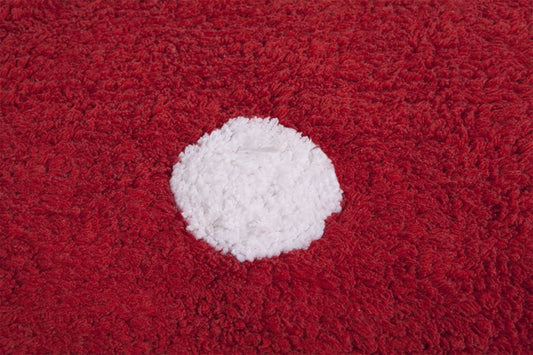 Lorena Canals Polka Dots Rug - Red (4' x 5' 3") - C-00003