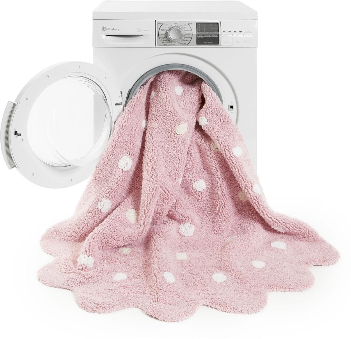 Lorena Canals Round Rug - Little Biscuit - Pink (4' 8") - C-13301