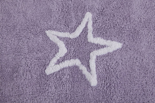 Lorena Canals Silhouette Stars Rug - Purple (4' x 5' 3") - C-44409