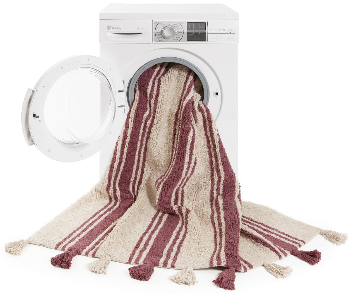 Lorena Canals Stripes Rug - Marsala (4' x 5' 3") - C-ST-MARSALA