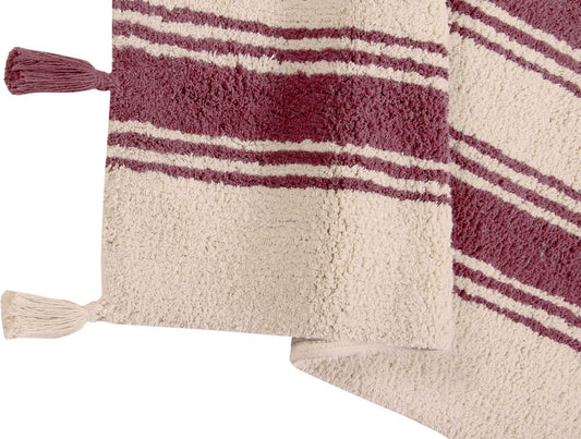 Lorena Canals Stripes Rug - Marsala (4' x 5' 3") - C-ST-MARSALA