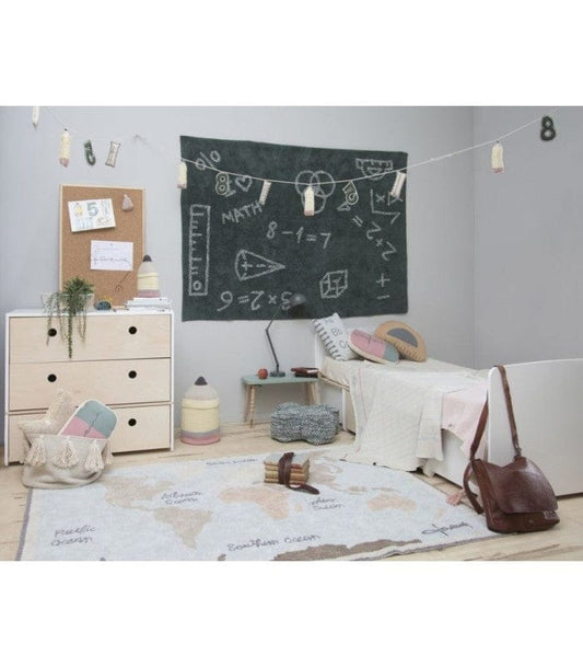 Lorena Canals Vintage Map Rug (4'7" x 6'7") - C-VINTMAP