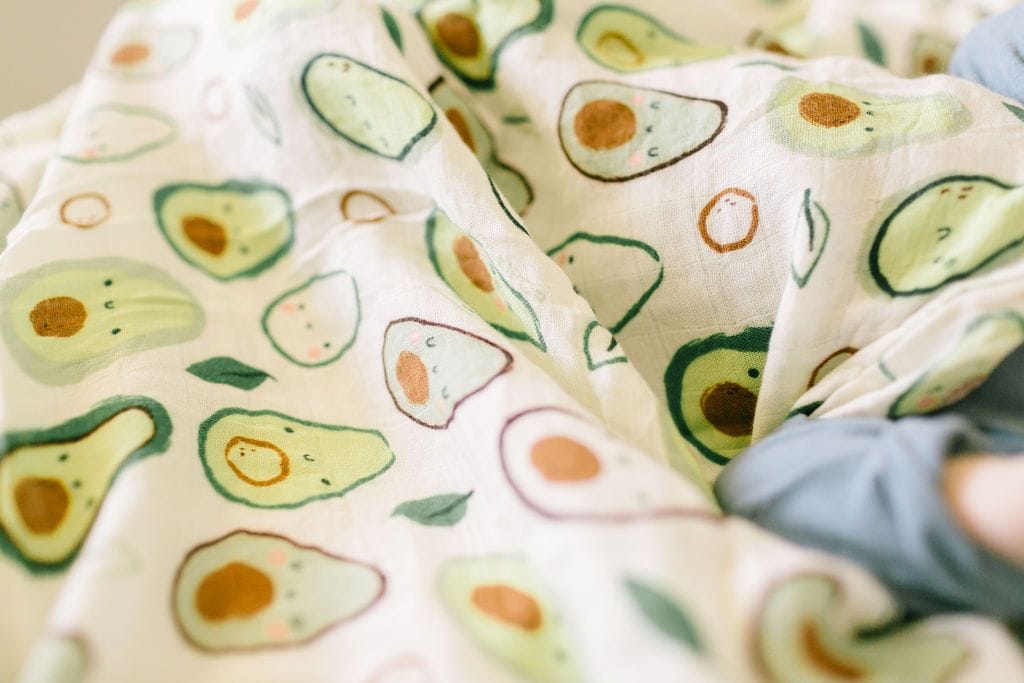Loulou Lollipop Luxe Muslin Swaddle - Avocado - SWAVO