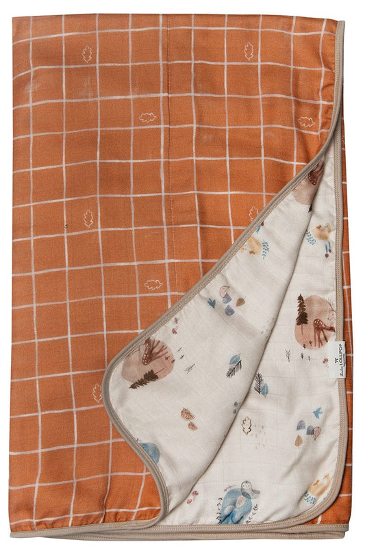 Loulou Lollipop Muslin Quilt Blanket - Cozy Forest - QTCZF