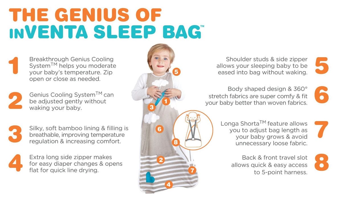 Love to Dream Inventa Sleep Bag, 0.5 TOG, 12-36 M - Lemon - 16-50405