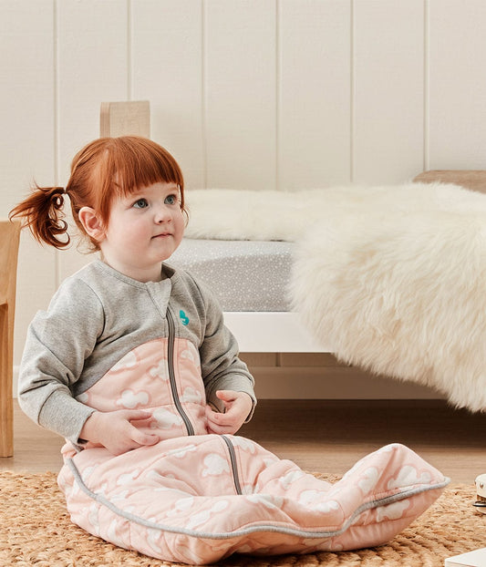 Love To Dream Sleep Bag Quilted Cotton 2.5 TOG, 18-36 M - Daydream Dusty Pink - L30-29-254-DPK-18-36M