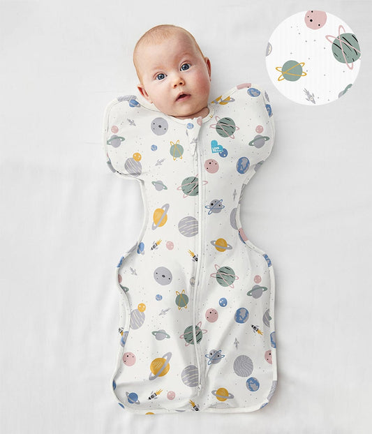 Love To Dream Swaddle UP Designer Collection Lite, Small - Space White - L10-02-251-WHT-S