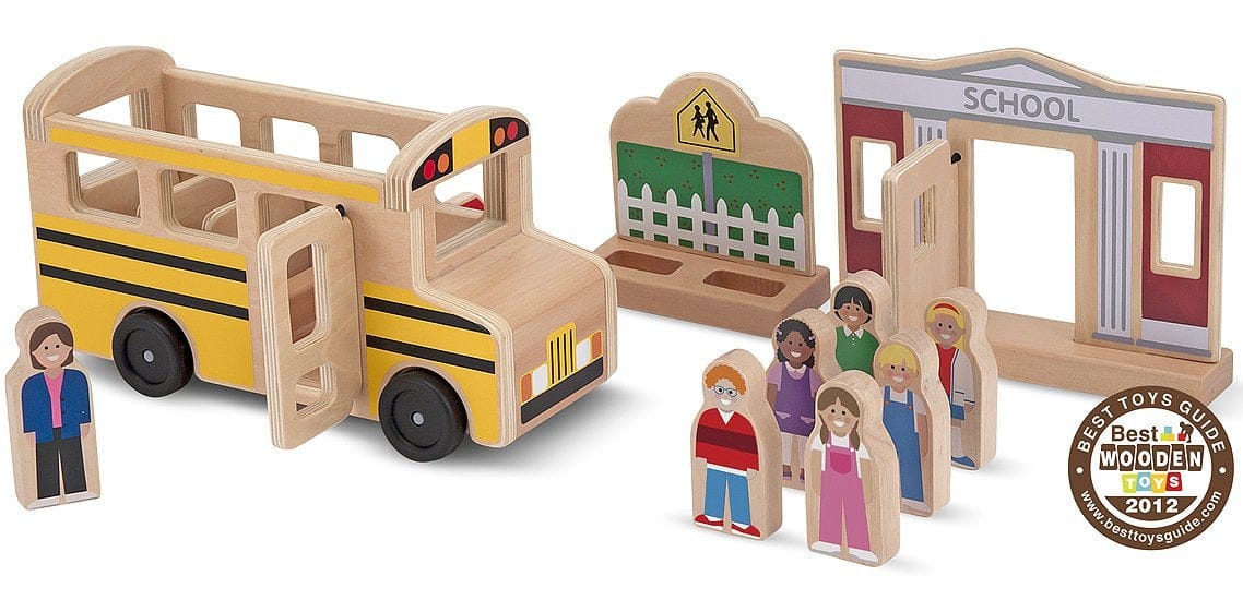 Melissa & Doug Whittle World - School Bus Set - 4068