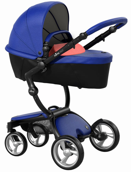 Mima Xari Complete Stroller, Black - Royal Blue / Coral Red - A112-02-BRBCR