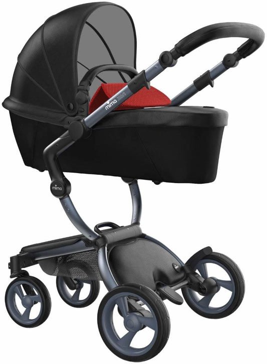 Mima Xari Complete Stroller, Graphite - Black / Ruby Red - A115-04-GRBR
