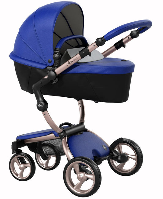 Mima 2019 Xari Complete Stroller, Rose Gold - Royal Blue / Stone White - A115-03-RGRBSW