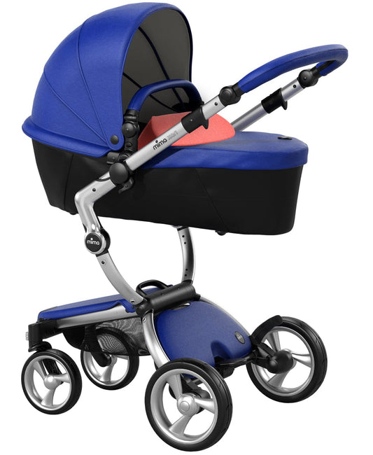 Mima Xari Complete Stroller, Silver - Royal Blue / Coral Red - A112-01-SRBCR