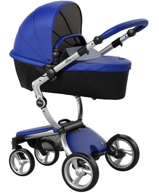 Mima Xari Complete Stroller, Silver - Royal Blue / Retro Blue - A112-01-SRBRB