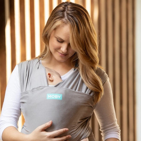 Moby Classic Cotton Wrap Baby Carrier - Stone Grey - MCL-STONEGREY-04