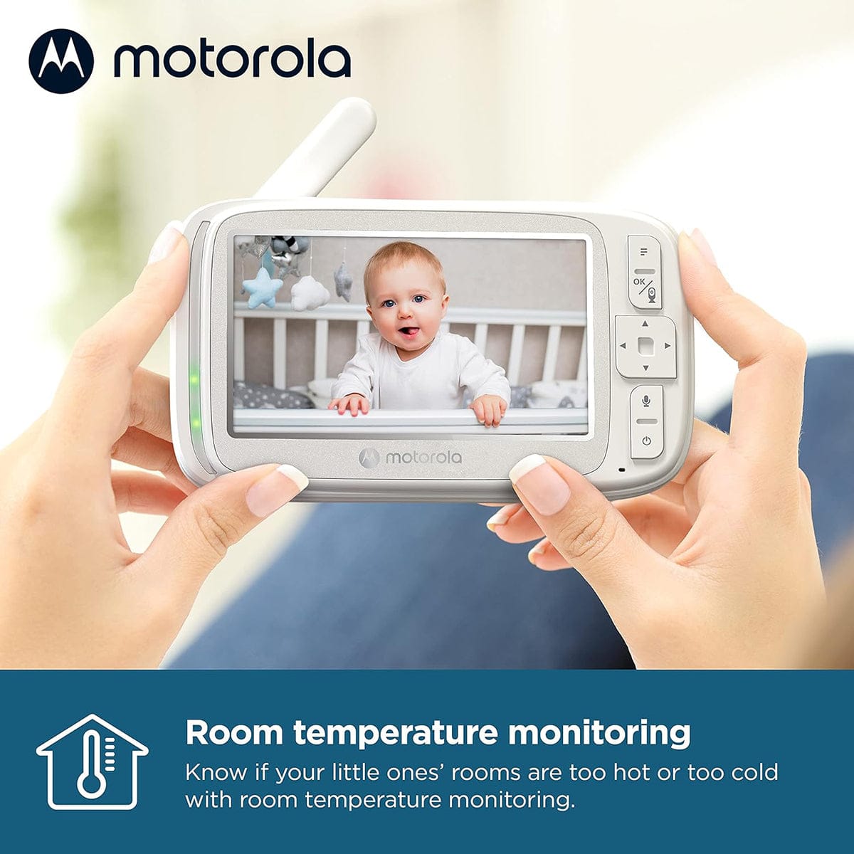 Motorola VM75 5" Motorized Pan Video Baby Monitor - VM75
