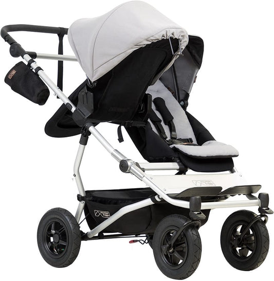 Mountain Buggy Duet 3.0 Double Stroller - Silver - DUET-V3-6