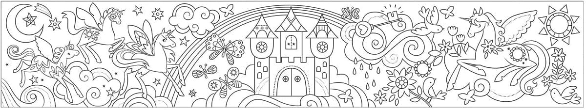 Mudpuppy Mini Coloring Roll - Unicorn Magic - 9780735359826