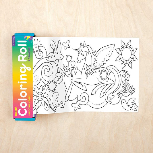 Mudpuppy Mini Coloring Roll - Unicorn Magic