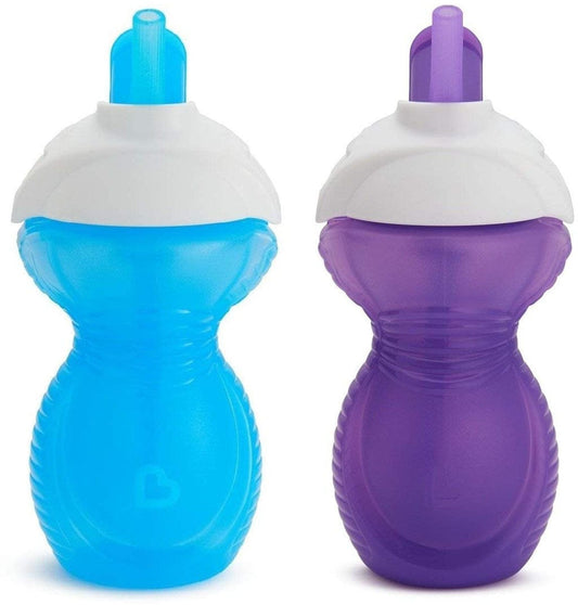 Munchkin Click Lock 9oz Flip Straw Cup, 2pk - Deco (Colors Vary)