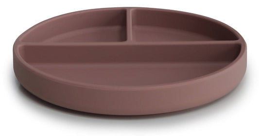 Mushie Silicone Suction Plate - Cloudy Mauve - MSP-20010