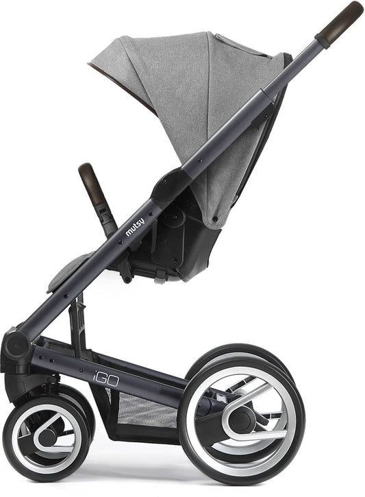 Mutsy Igo Stroller, Farmer Collection - Dark Grey/Mist - IGODGFAMIST