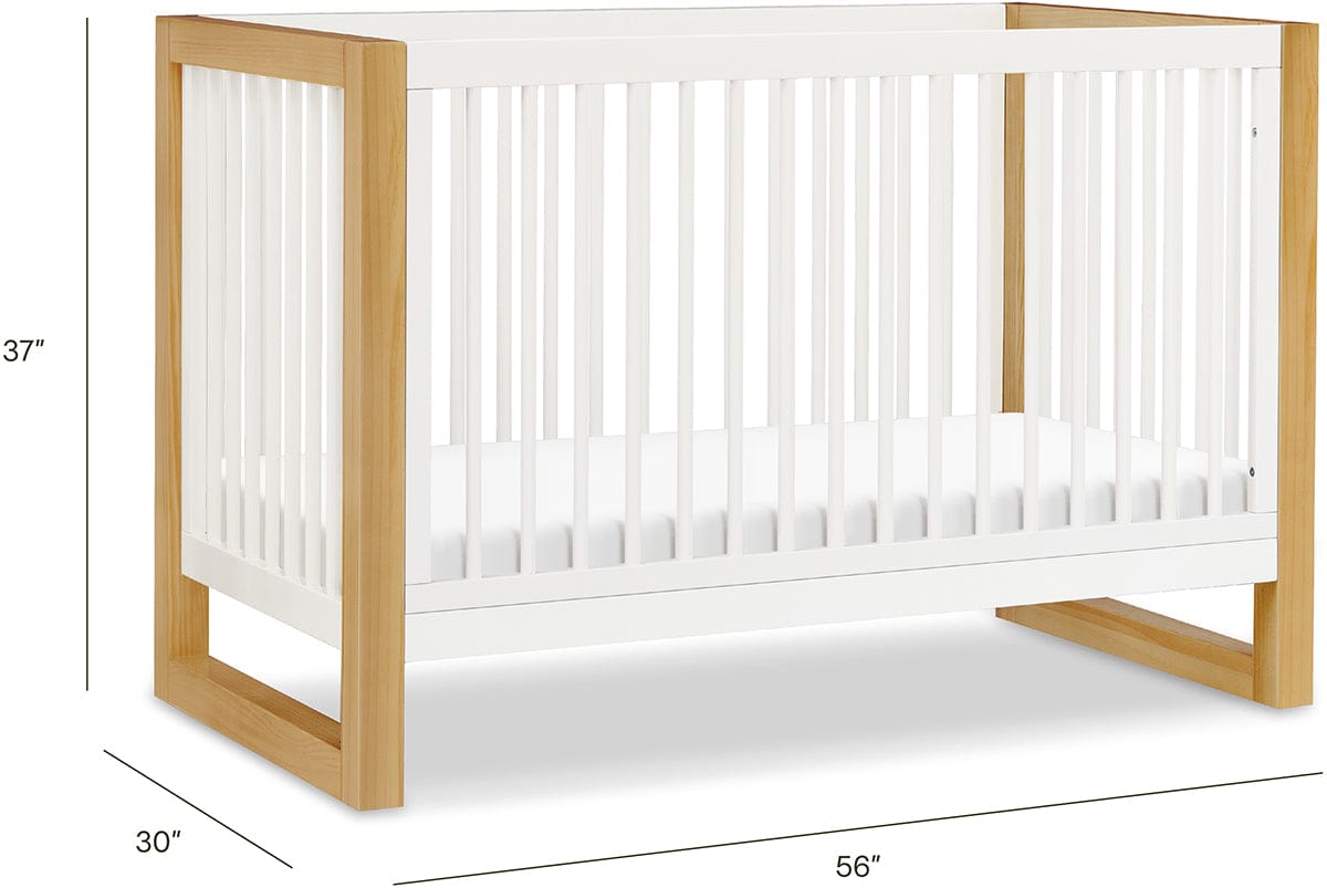 Namesake Nantucket 3-in-1 Convertible Crib w/Toddler Bed Conversion Kit - Warm White / Honey - M23301RWHY
