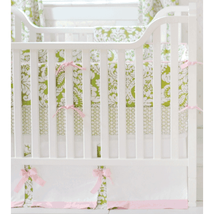 New Arrivals Bloom in Apple 4 Piece Crib Bedding Set - NA-BLMA-4PC