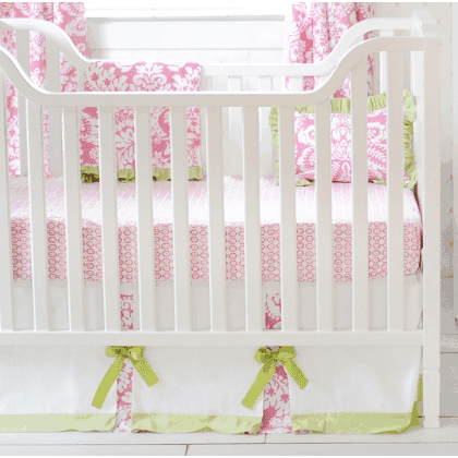 New Arrivals Bloom in Pink 2 Piece Crib Bedding Set