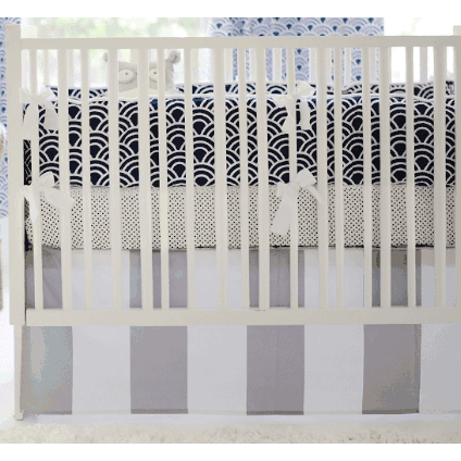 New Arrivals Hampton Bay 4 Piece Crib Bedding Set - NA-HAMP-4PC