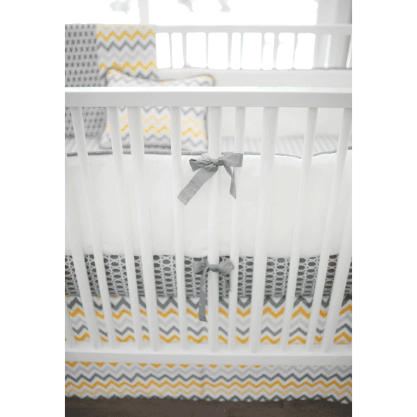 New Arrivals Mellow Yellow 3 Piece Crib Bedding Set
