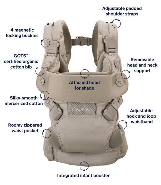 Nuna CUDL 4 in 1 Baby Carrier - Softened Hazelwood - BC13902SHL