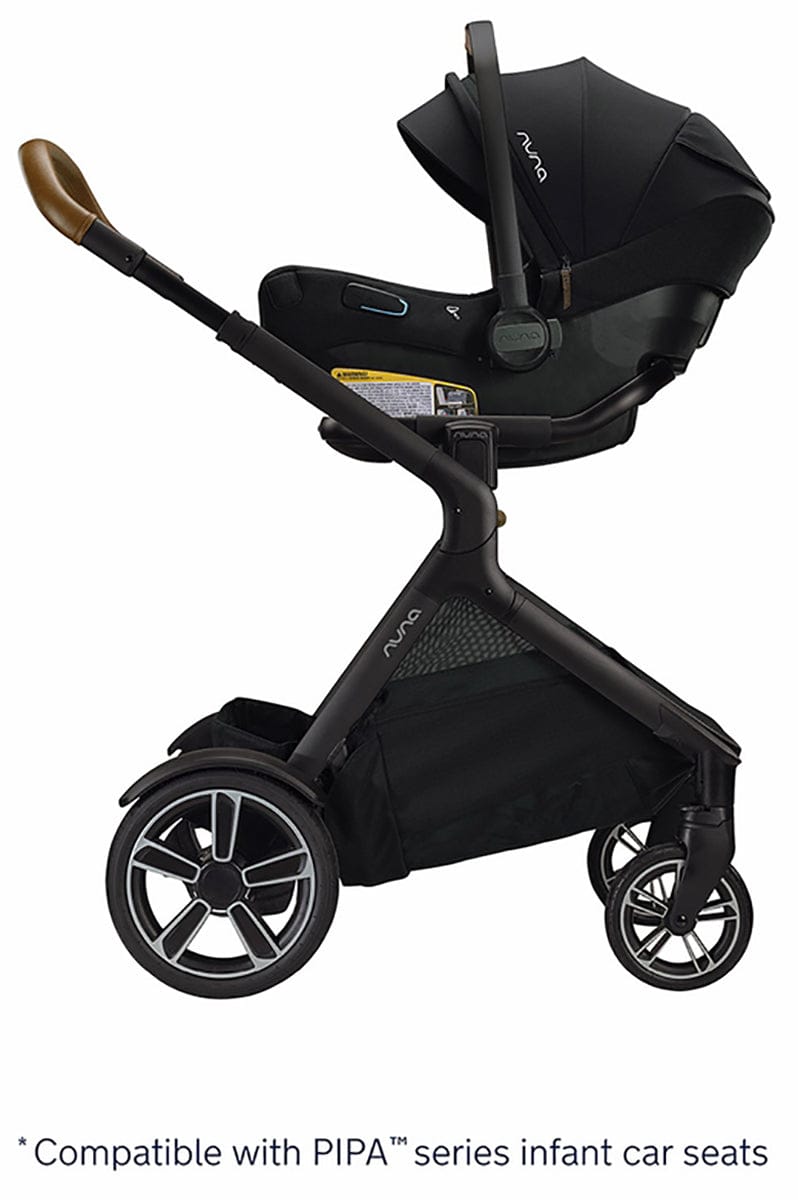 Nuna DEMI Grow + PIPA RX Travel System with Aire Protect Canopy + Classic Canopy - Hazelwood / Caviar - ST08122HAZ-CF12508600CVR