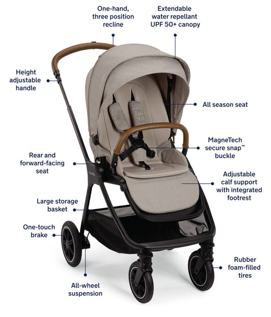 Nuna TRIV Next Compact Stroller - Hazelwood - ST16601HAZ
