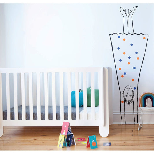 Oeuf Elephant Crib in White - 1ECR01