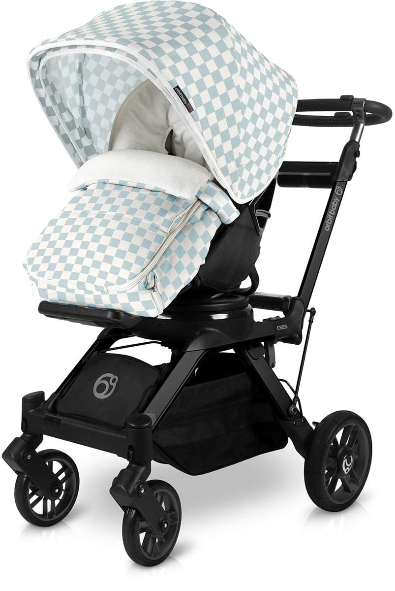 Orbit Baby G5 Stroller Footmuff - Checkered Surf Spray - E705SC